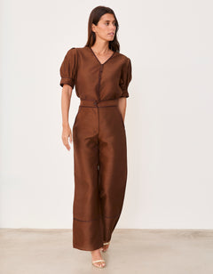 MIM Pantalón PANTALÓN BAMBA CHOCOLATE