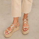 MIM Plataforma baja ZAHARA DORADO