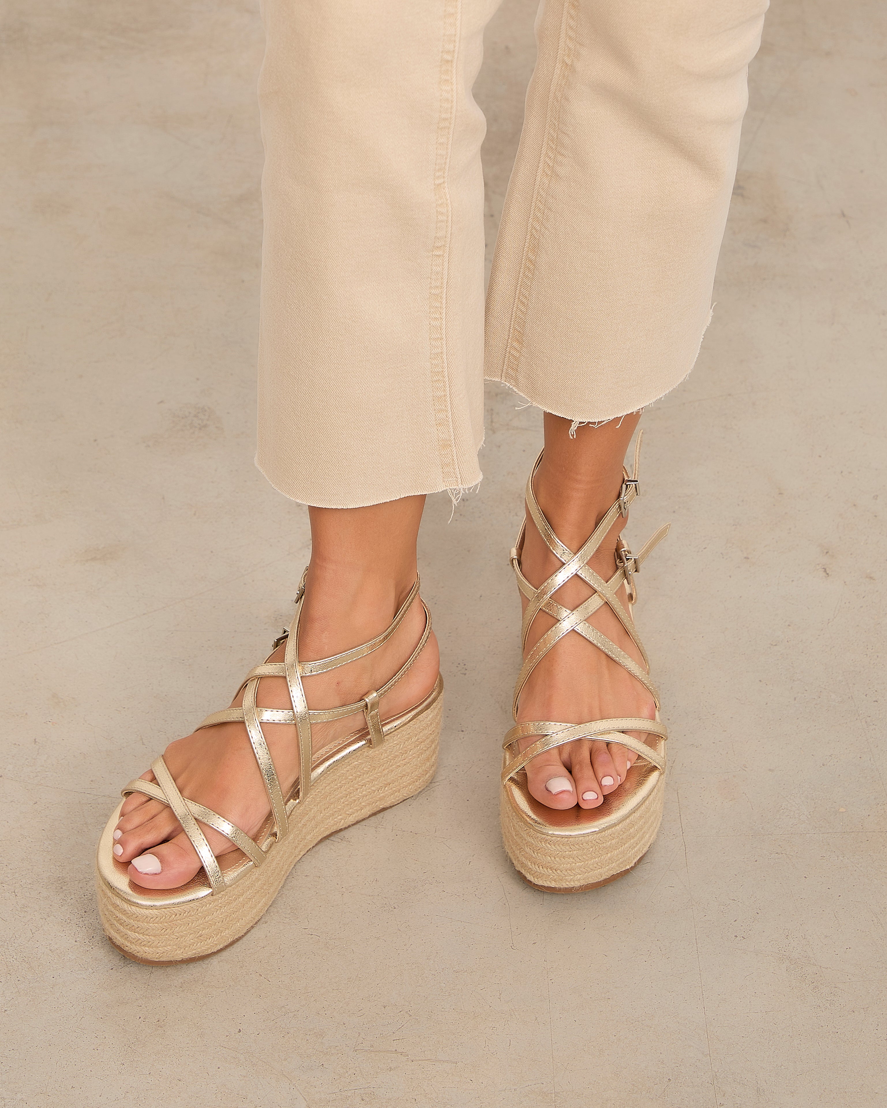 MIM Plataforma baja ZAHARA DORADO