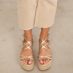 MIM Plataforma baja ZAHARA DORADO