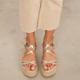 MIM Plataforma baja ZAHARA DORADO