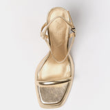 MIM Sandalia de tacón ALAIA DORADO