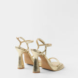 MIM Sandalia de tacón ALAIA DORADO