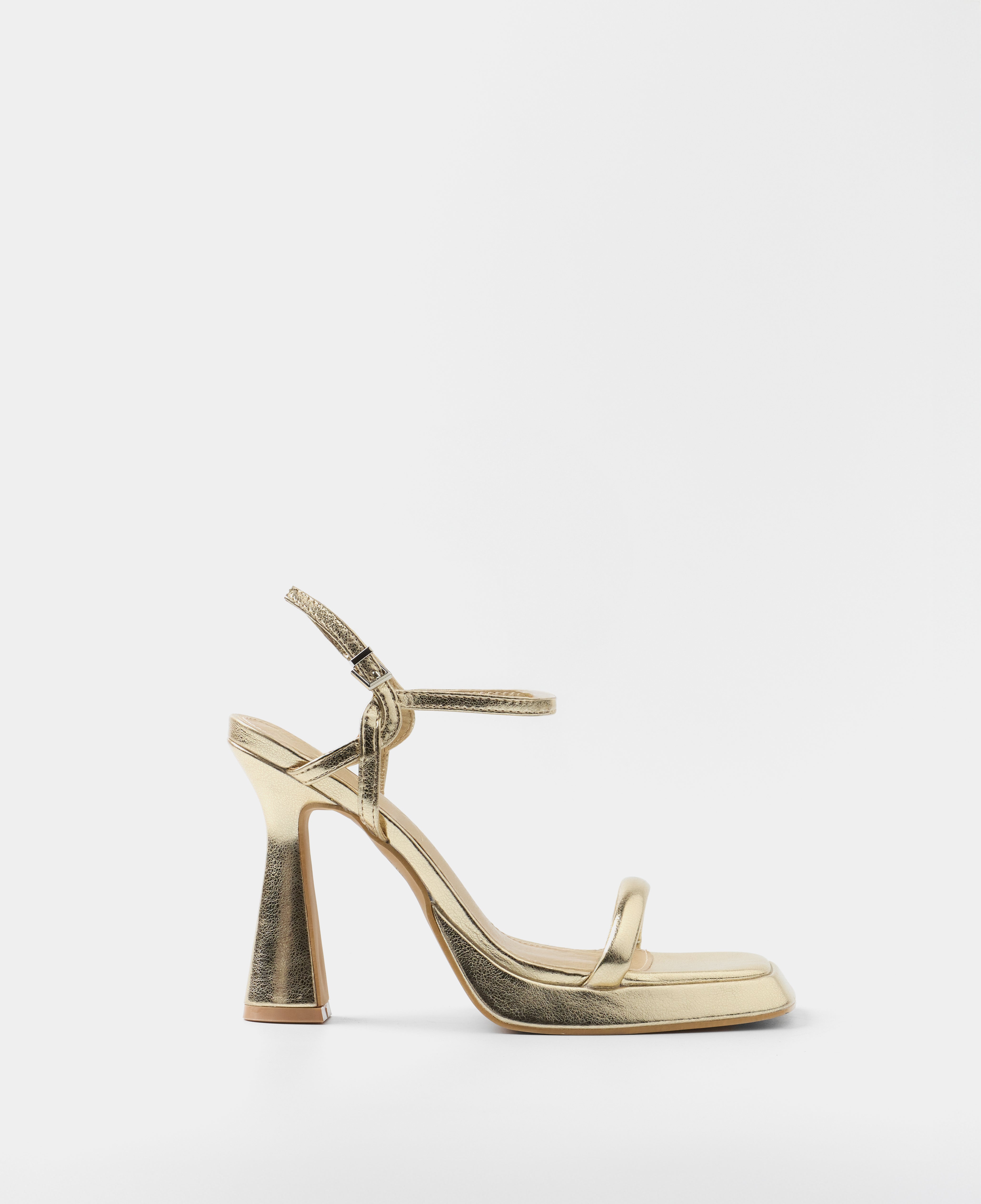 MIM Sandalia de tacón ALAIA DORADO