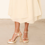 MIM Sandalia de tacón ALAIA DORADO