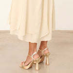 MIM Sandalia de tacón ALAIA DORADO