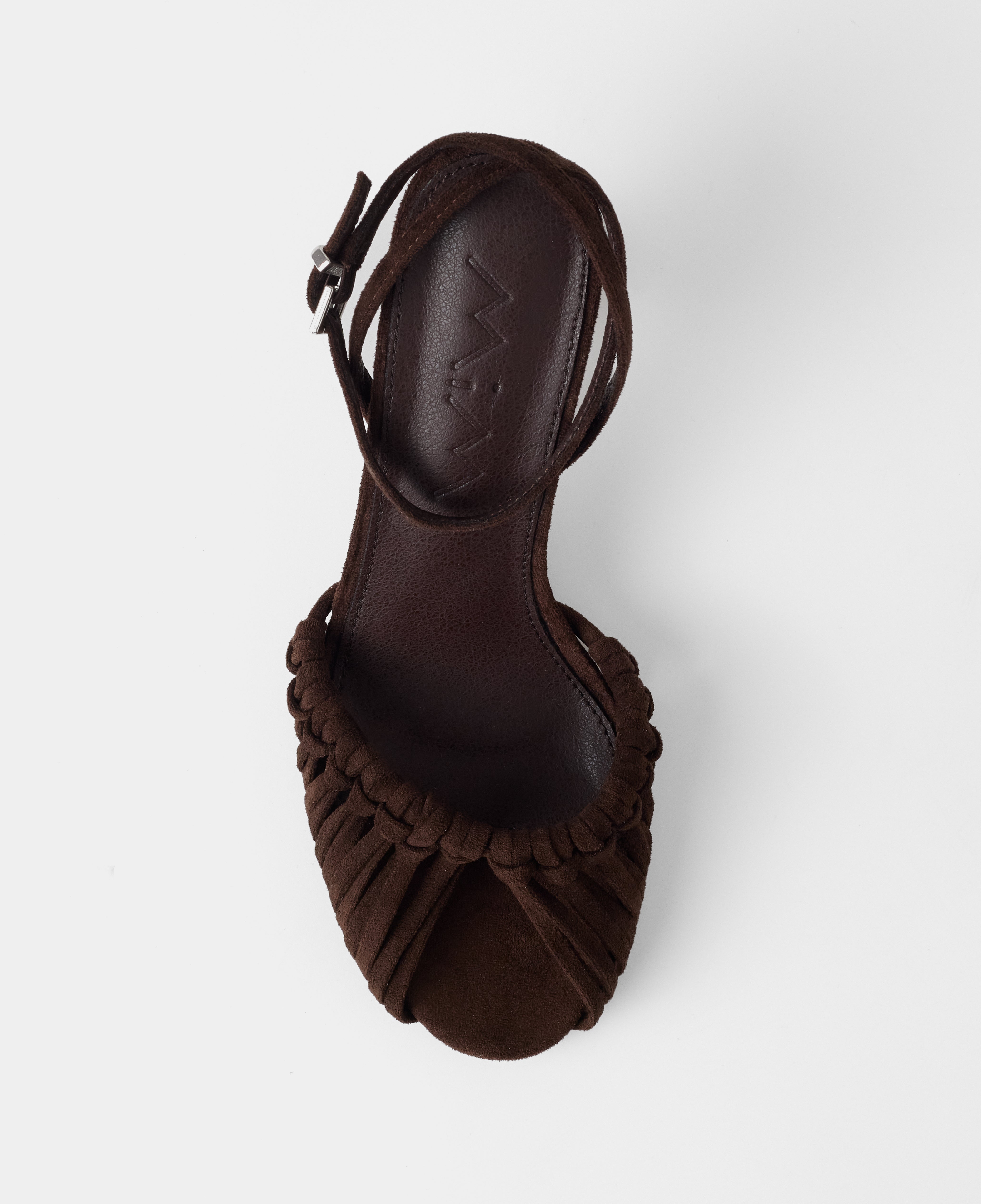 MIM Sandalia de tacón ANYA CHOCOLATE