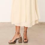 MIM Sandalia de tacón BAZ METALIZADO