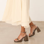 MIM Sandalia de tacón BAZ METALIZADO