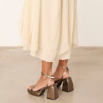 MIM Sandalia de tacón BAZ METALIZADO