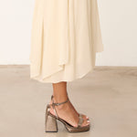 MIM Sandalia de tacón BAZ METALIZADO