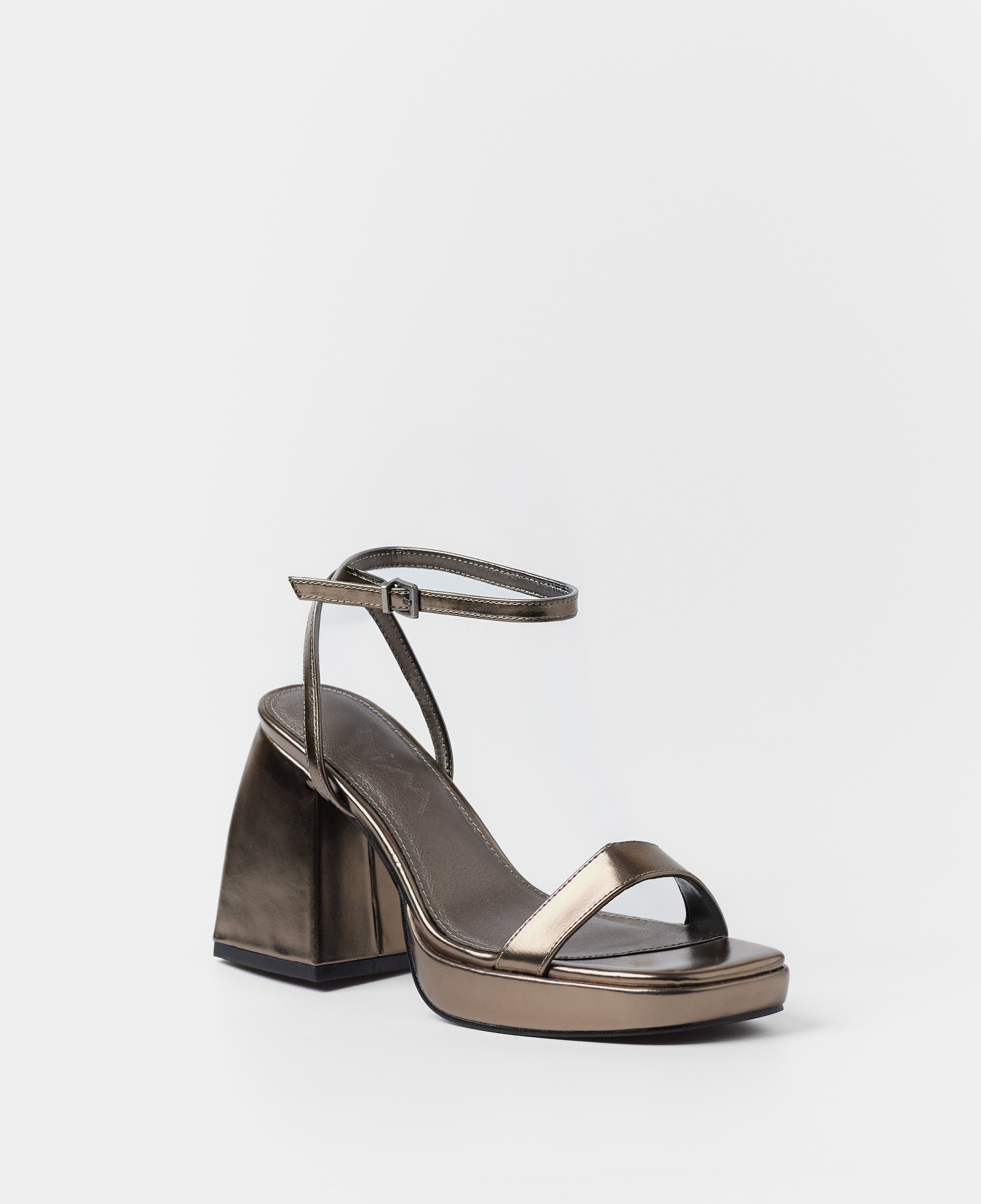 MIM Sandalia de tacón BAZ METALIZADO
