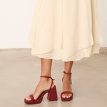 MIM Sandalia de tacón BAZ TEJA