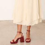 MIM Sandalia de tacón BAZ TEJA