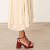 MIM Sandalia de tacón BAZ TEJA