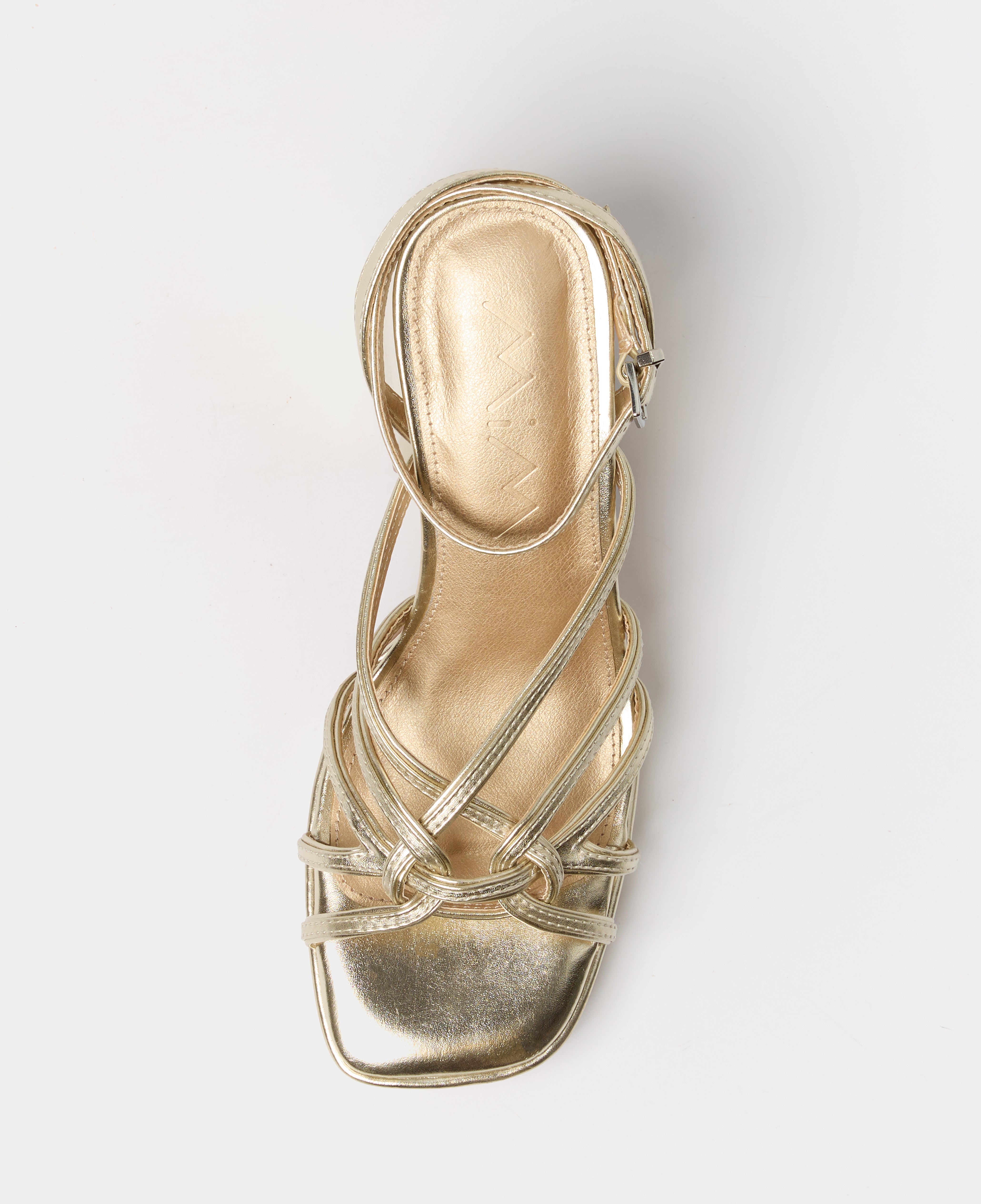 MIM Sandalia de tacón BRAT DORADO
