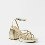 MIM Sandalia de tacón BRAT DORADO