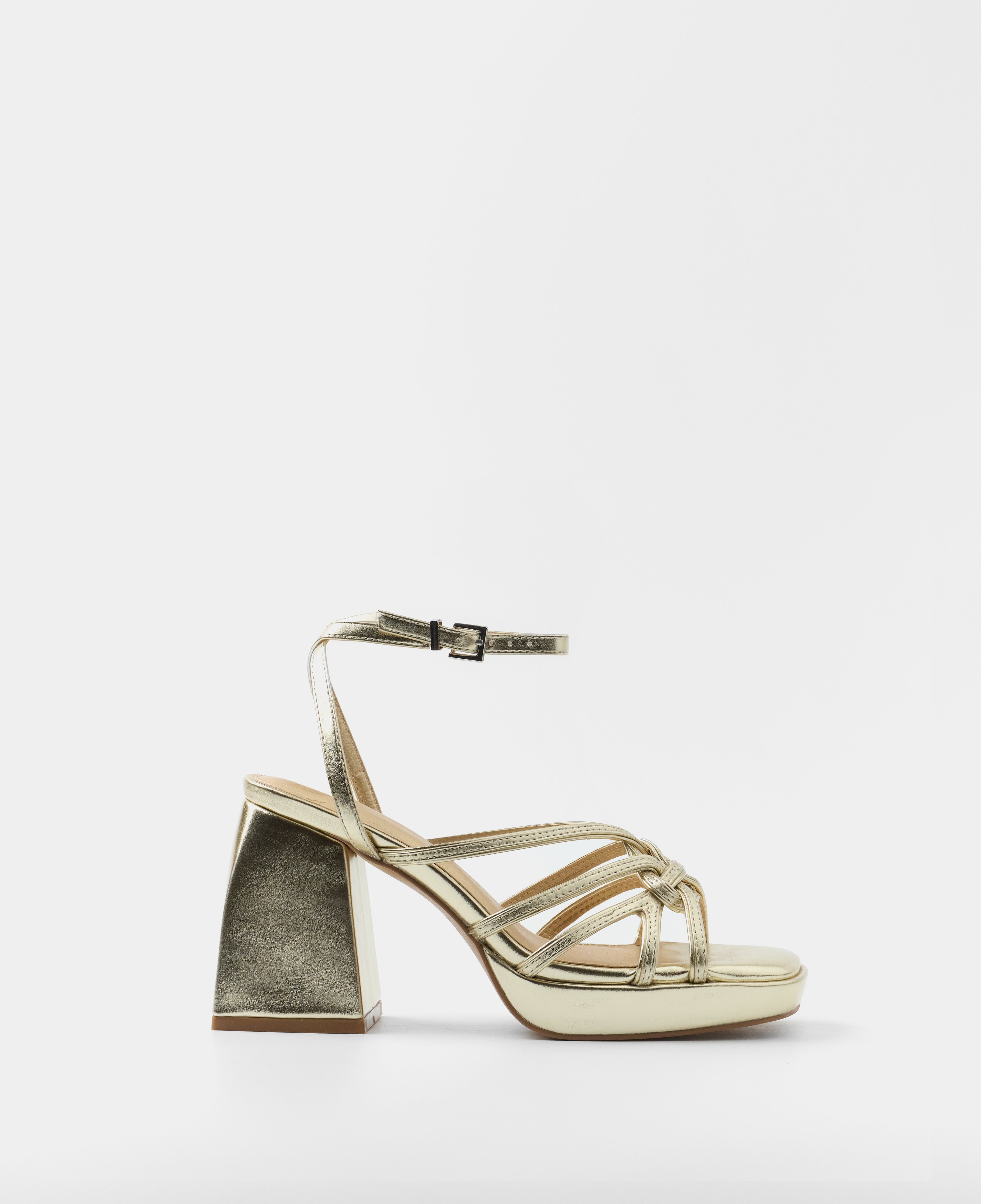 MIM Sandalia de tacón BRAT DORADO