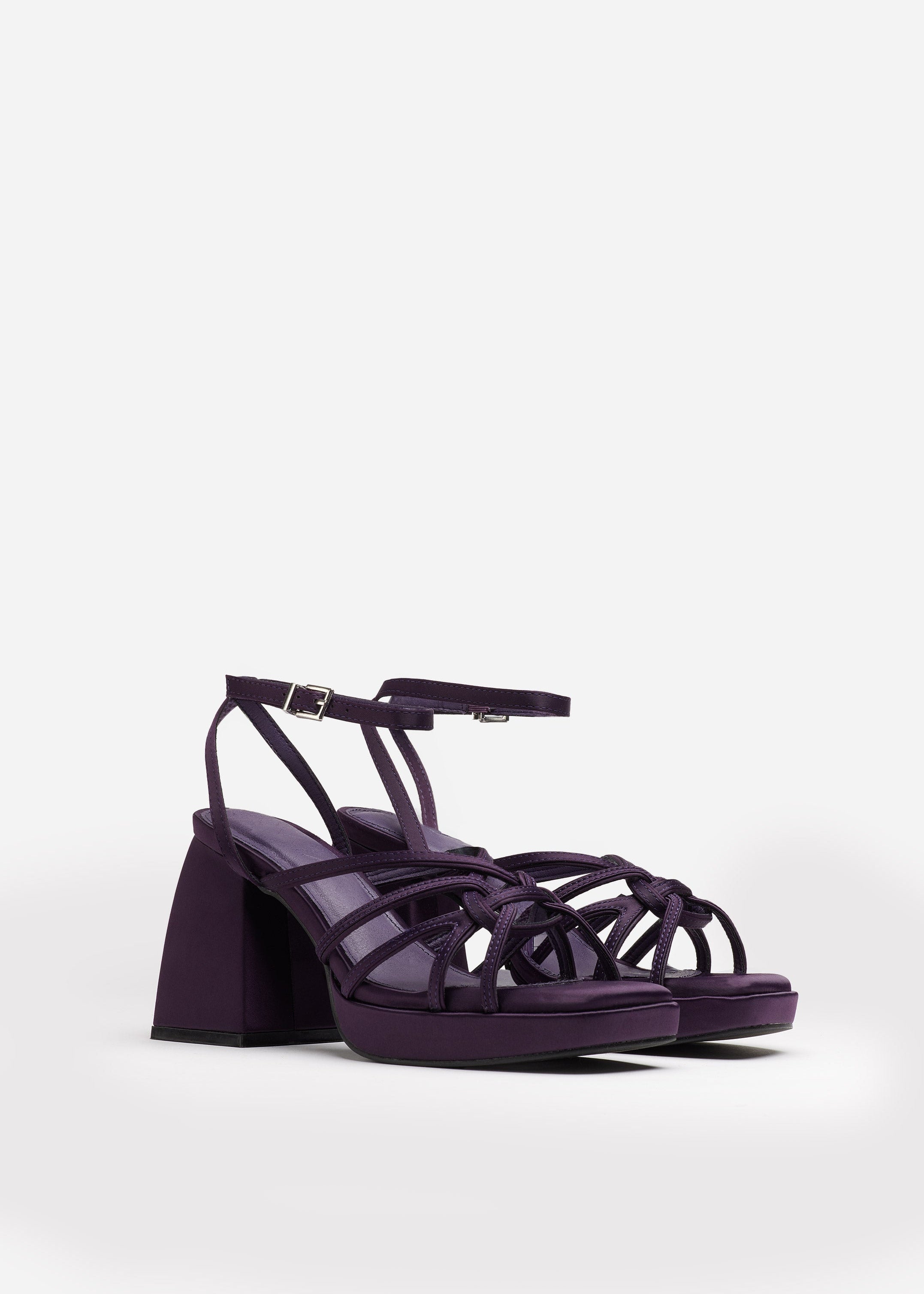 MIM Sandalia de tacón BRAT MORADO