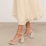 MIM Sandalia de tacón Brat Topo