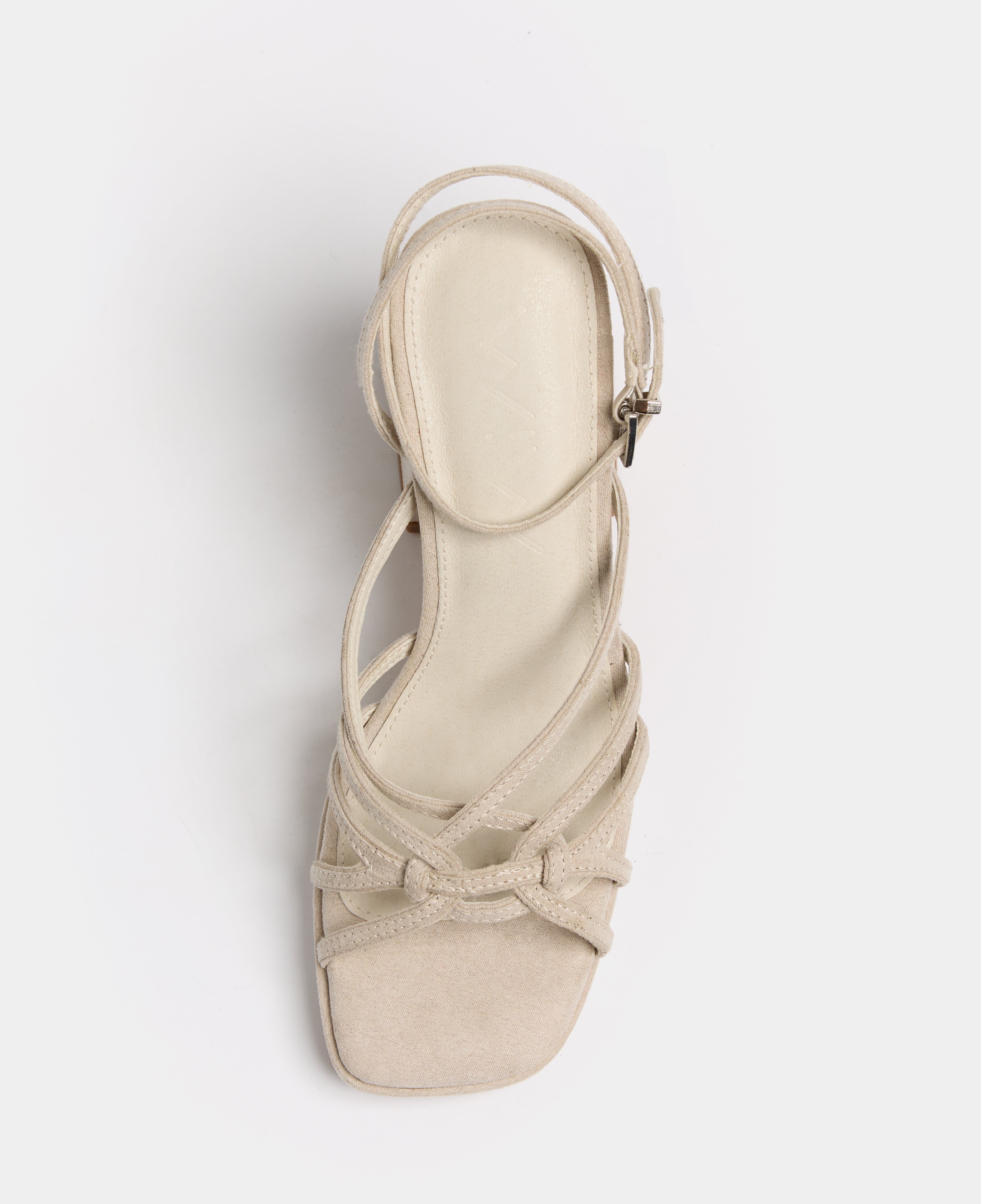 MIM Sandalia de tacón Brat Topo