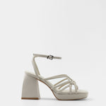 MIM Sandalia de tacón Brat Topo