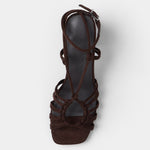 MIM Sandalia de tacón CLEO CHOCOLATE