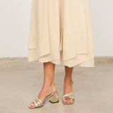 MIM Sandalia de tacón CLOE DORADO