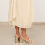 MIM Sandalia de tacón CLOE DORADO