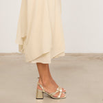 MIM Sandalia de tacón CLOE DORADO