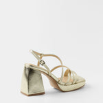 MIM Sandalia de tacón CORA DORADO