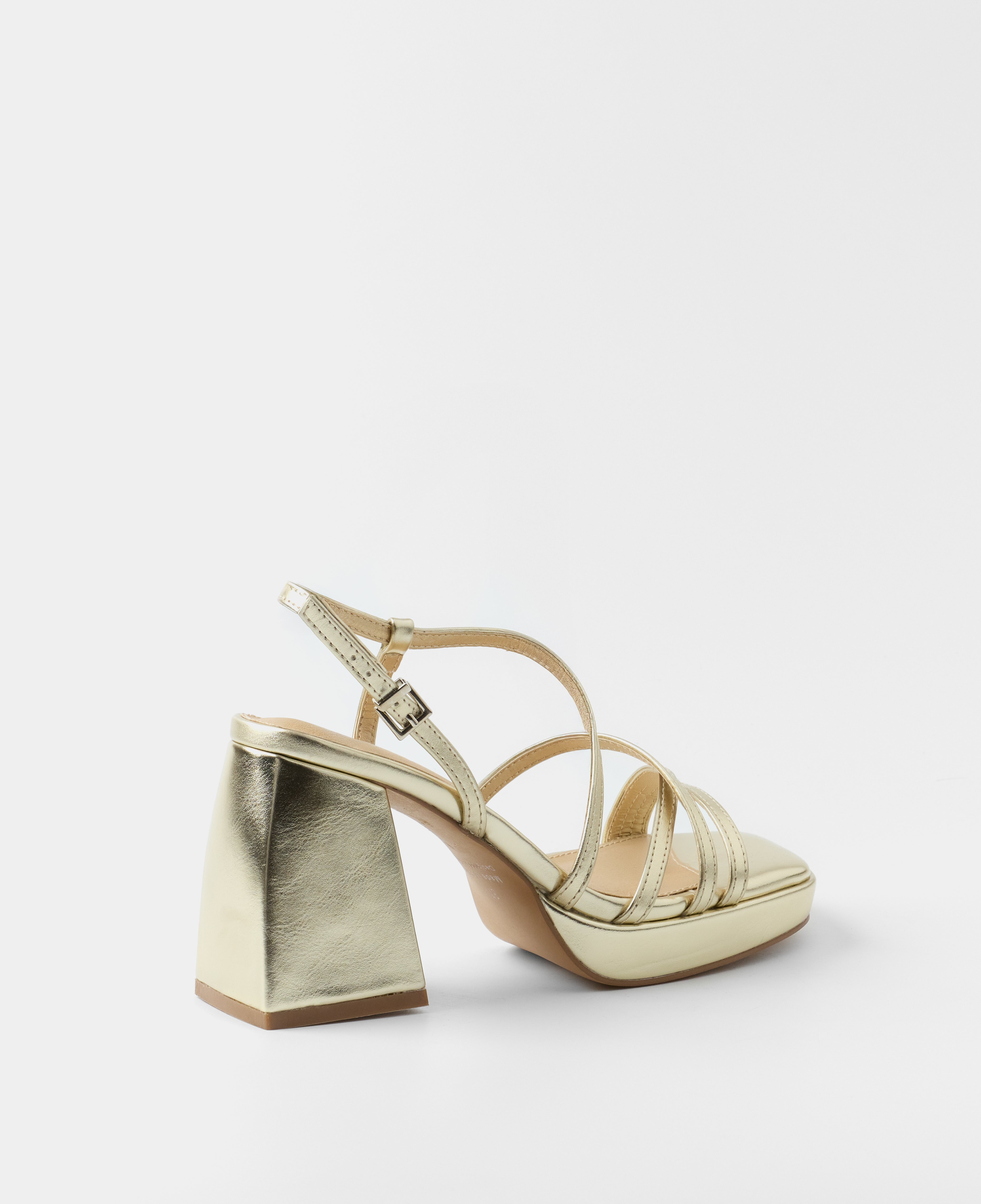 MIM Sandalia de tacón CORA DORADO