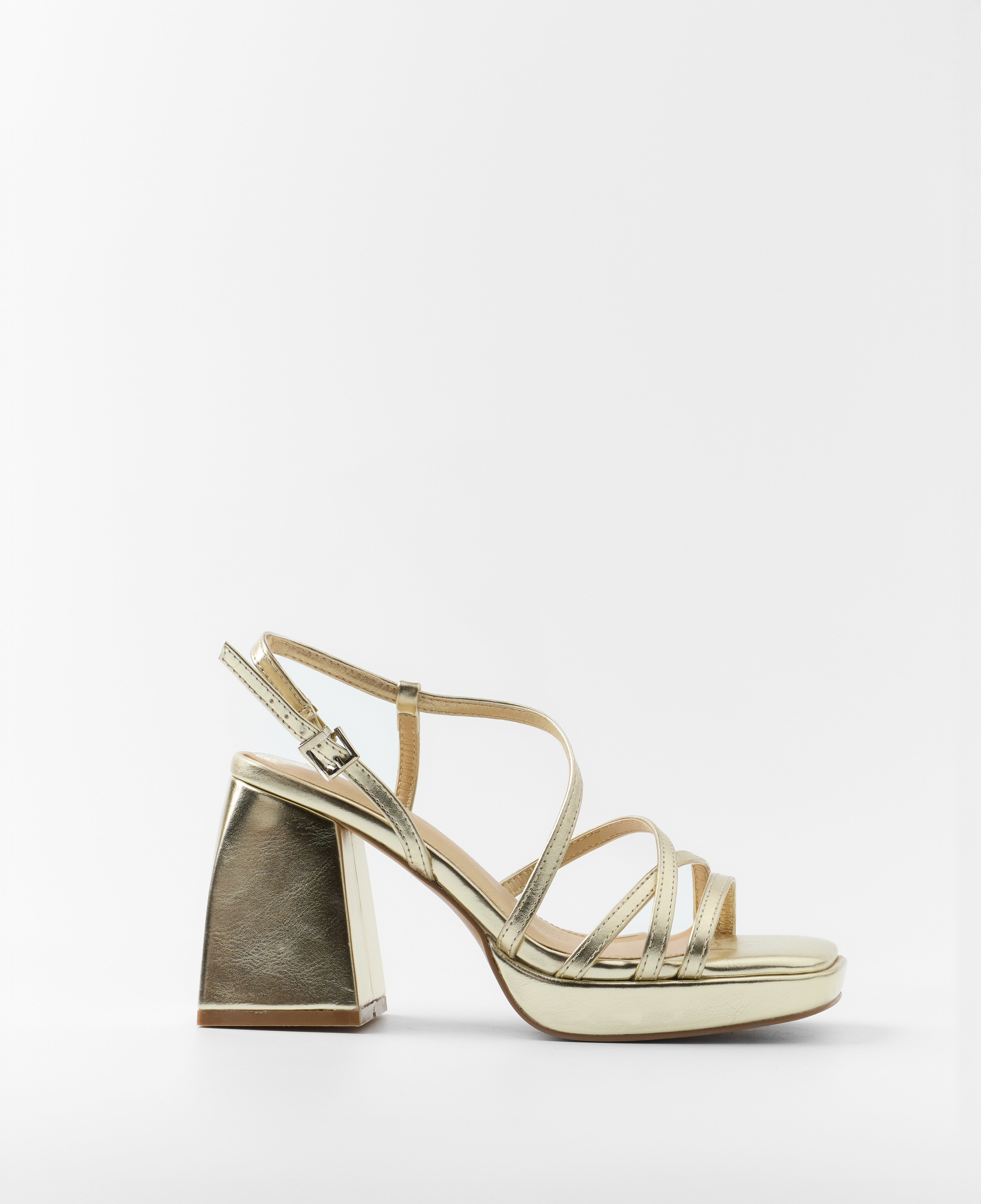 MIM Sandalia de tacón CORA DORADO