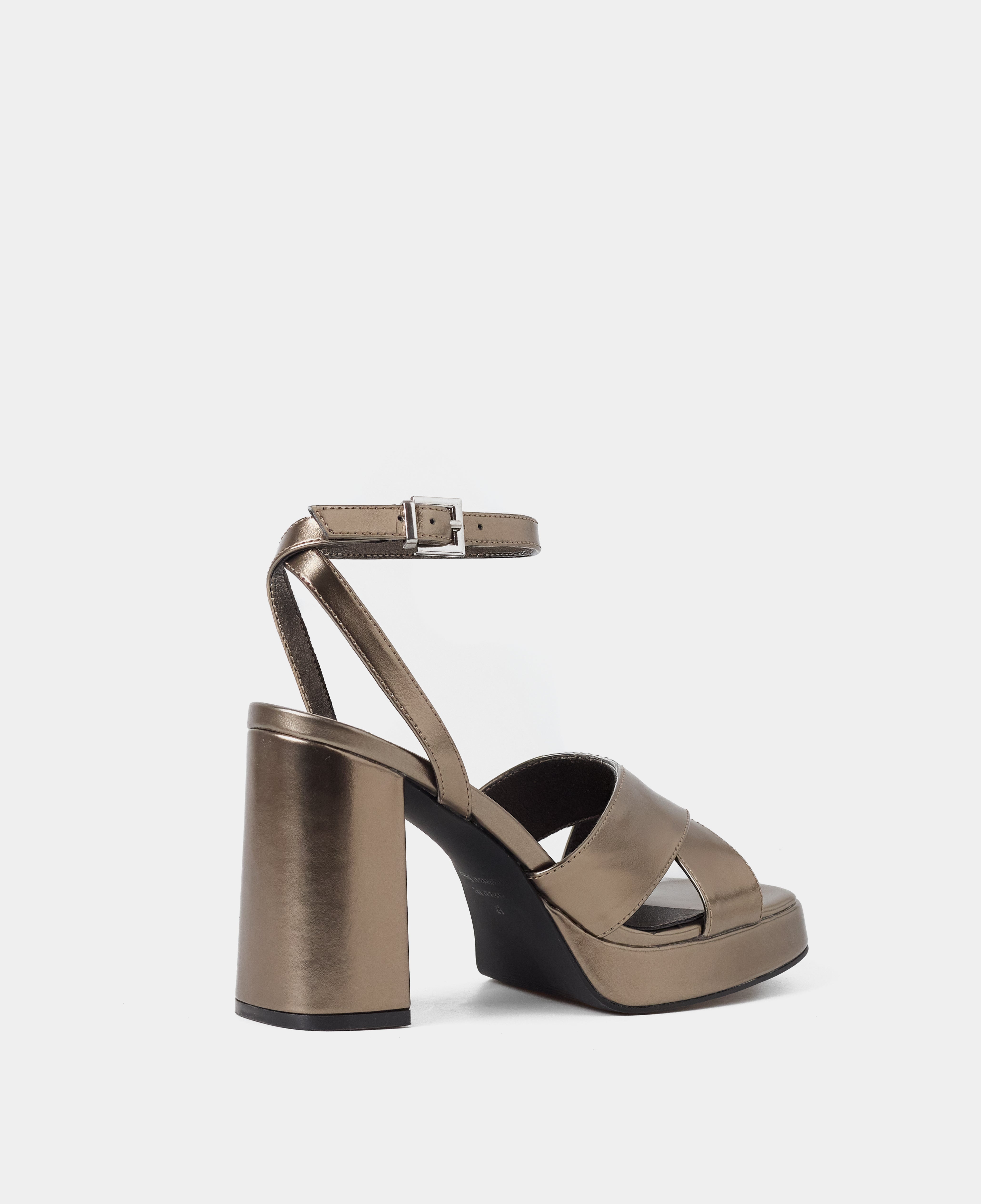 MIM Sandalia de tacón CUBA METALIZADO