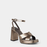 MIM Sandalia de tacón CUBA METALIZADO