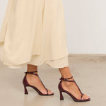 MIM Sandalia de tacón EDNA BURDEOS