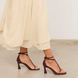 MIM Sandalia de tacón EDNA BURDEOS