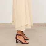 MIM Sandalia de tacón EDNA BURDEOS