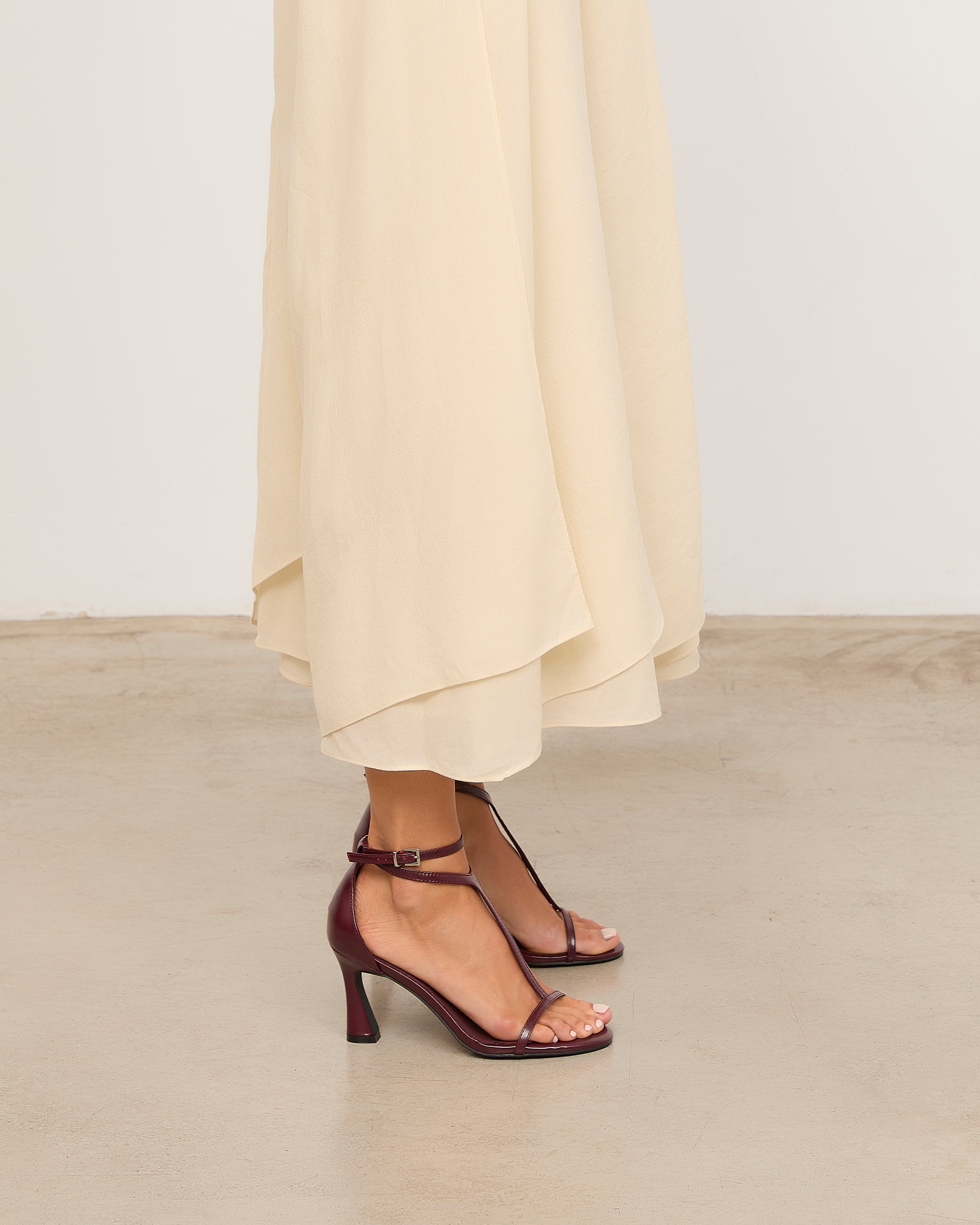 MIM Sandalia de tacón EDNA BURDEOS