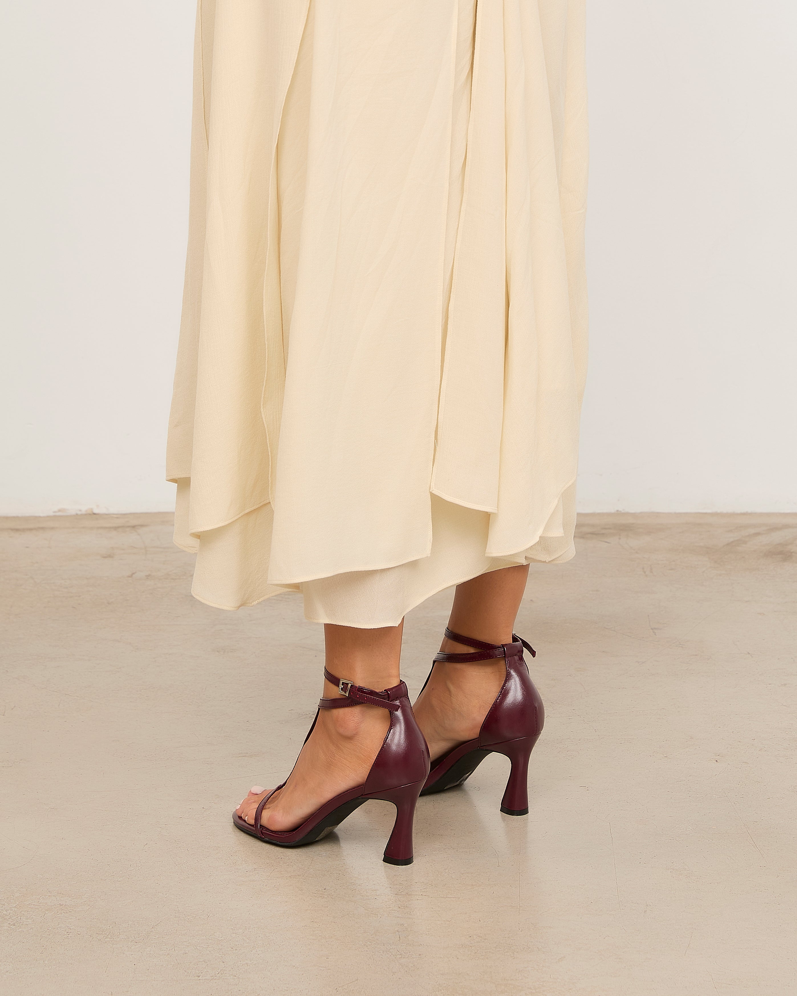 MIM Sandalia de tacón EDNA BURDEOS