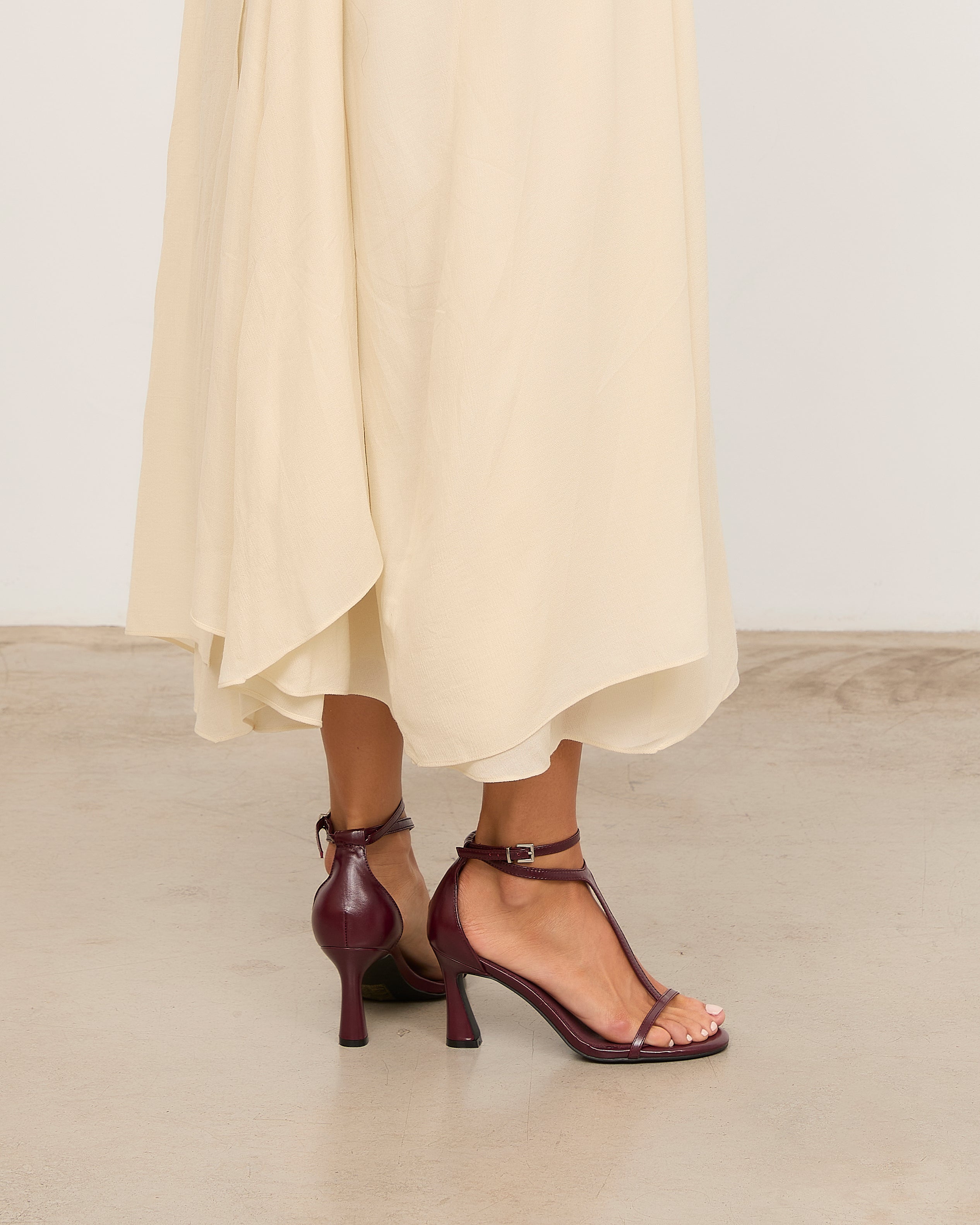 MIM Sandalia de tacón EDNA BURDEOS