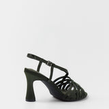 MIM Sandalia de tacón EVE OLIVA SATIN