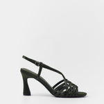 MIM Sandalia de tacón EVE OLIVA SATIN