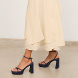 MIM Sandalia de tacón GRETA AZUL MARINO