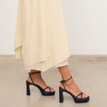 MIM Sandalia de tacón GRETA AZUL MARINO