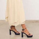 MIM Sandalia de tacón GRETA AZUL MARINO