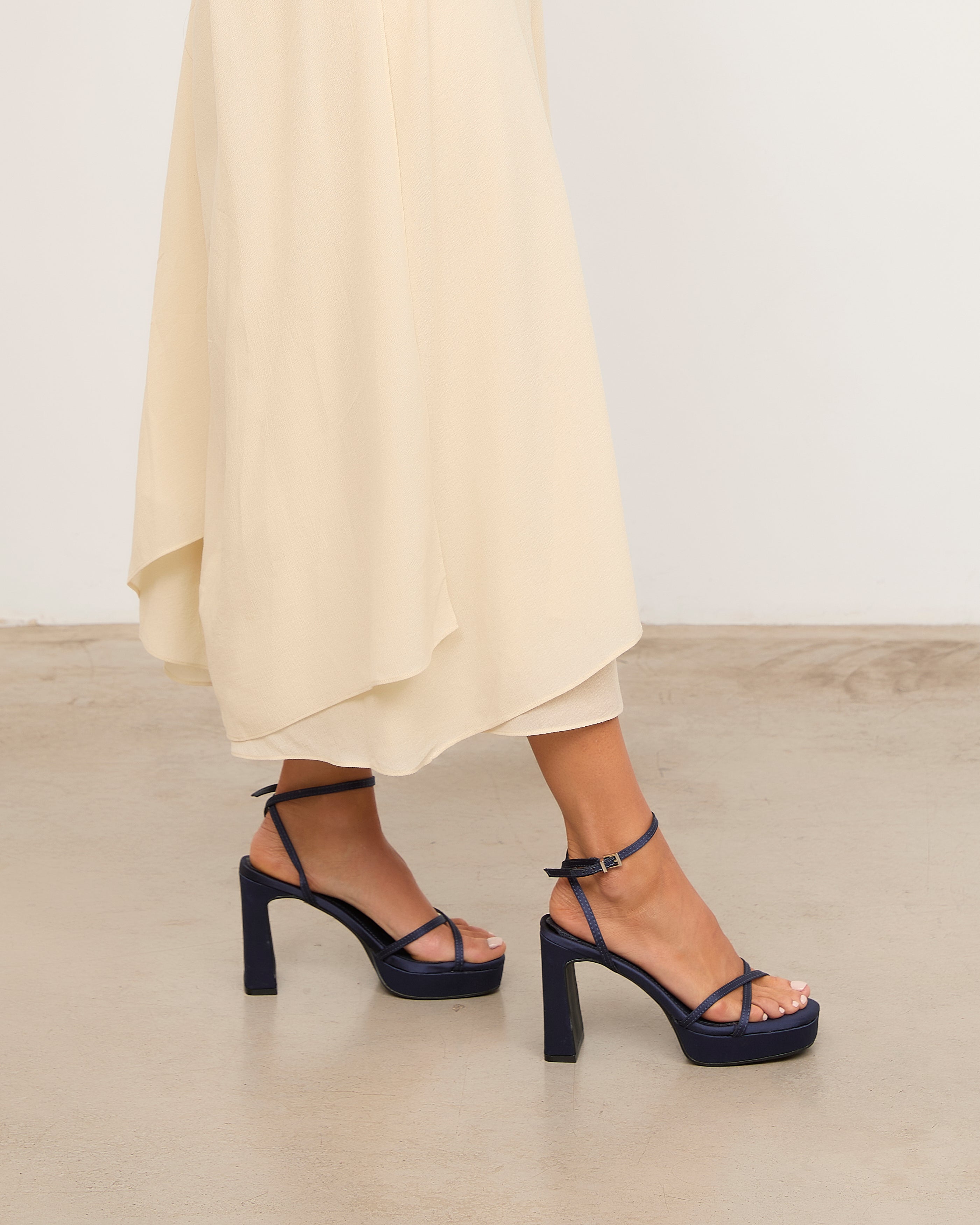 MIM Sandalia de tacón GRETA AZUL MARINO