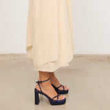 MIM Sandalia de tacón GRETA AZUL MARINO