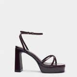 MIM Sandalia de tacón GRETA BURDEOS