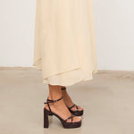 MIM Sandalia de tacón GRETA BURDEOS